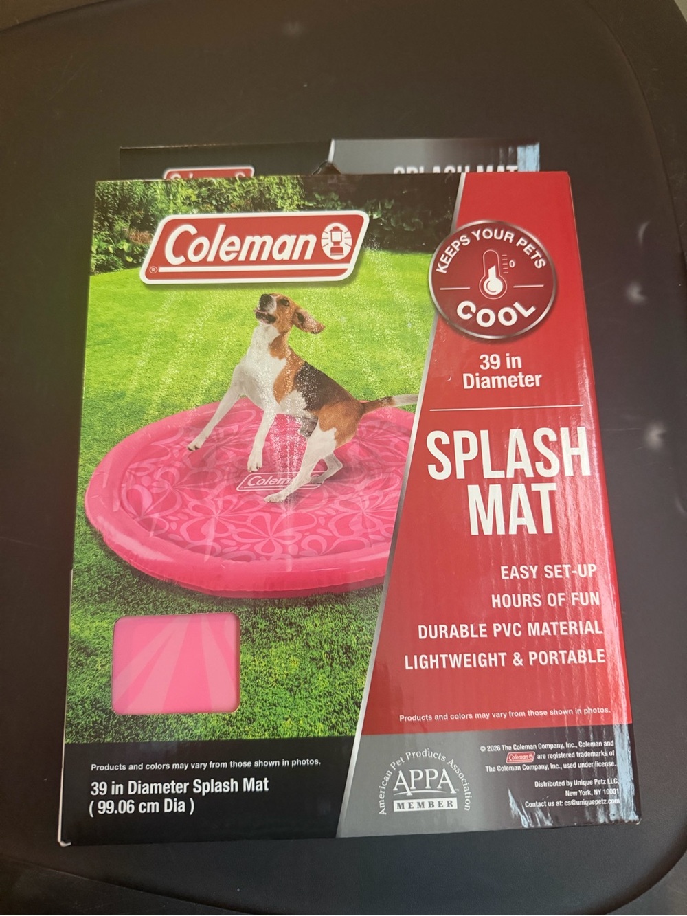 Coleman Pink Splash Mat for Pets - Bright Pink Cooling Pad